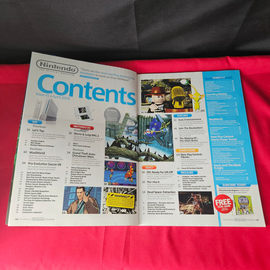 Official Nintendo Magazine April 2009 GTA Chinatown Wars Mario Luigi SKU 1467