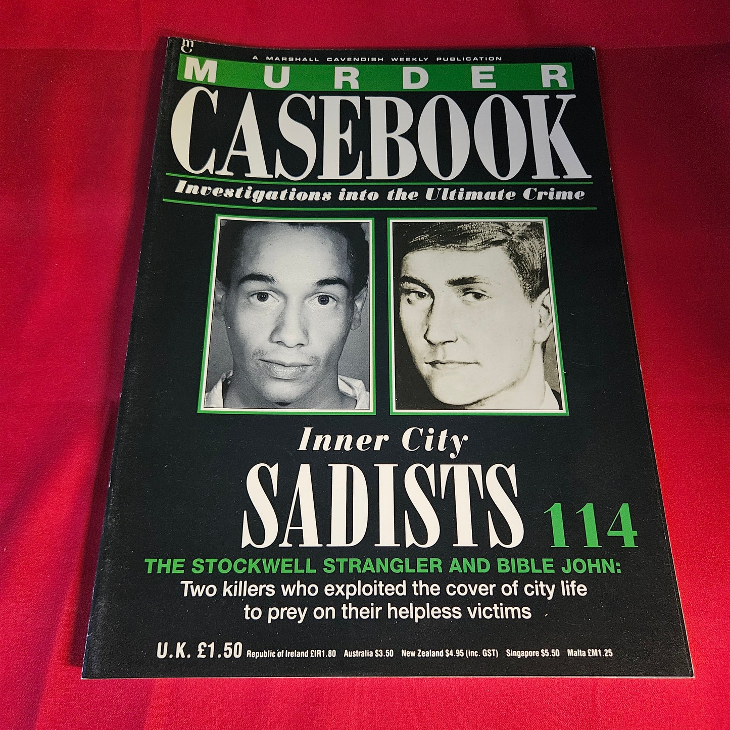 Murder Casebook Magazine Issue 114 Stockwell Strangler Bible John Inner City Sadists 1991 SKU 1478