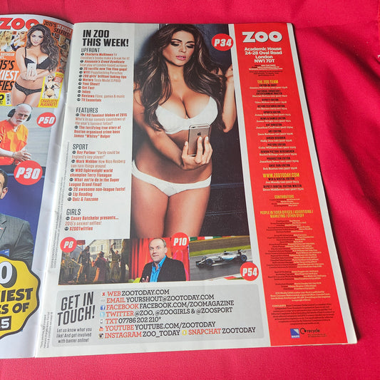 Zoo Magazine 9-15 October 2015 Casey Batchelor Lindsey Pelas Rita Ora Charlotte McKinney SKU 1481