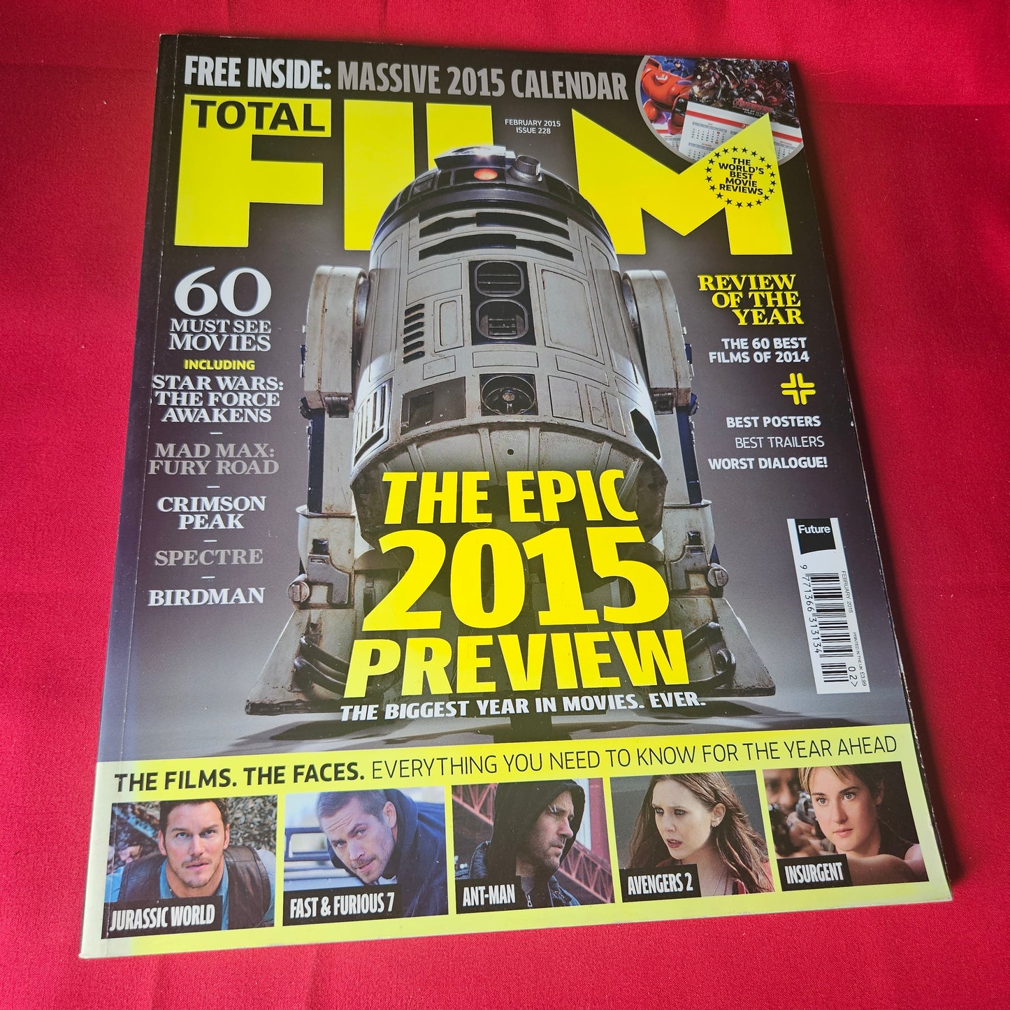 Total Film Magazine February 2015 Star Wars Mad Max Jurassic World Avengers SKU 1483