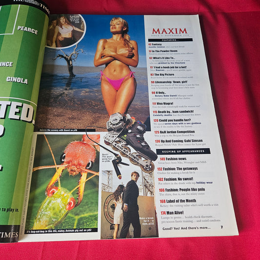 Maxim Magazine September 1998 Dannii Minogue Jennifer Aniston Gabi Simson SKU 1485