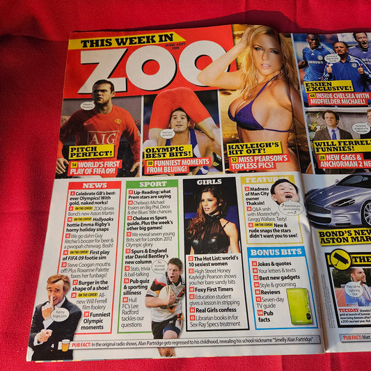Zoo Magazine 29 August-4 September 2008 Kayleigh Pearson Emma Rigby SKU 1486