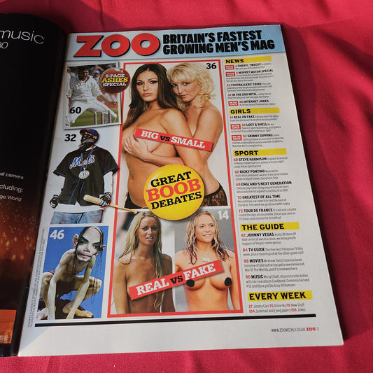 Zoo Magazine 1-7 July 2005 Lucy Pinder Michelle Marsh Cheryl Tweedy Issue 73 SKU 1486