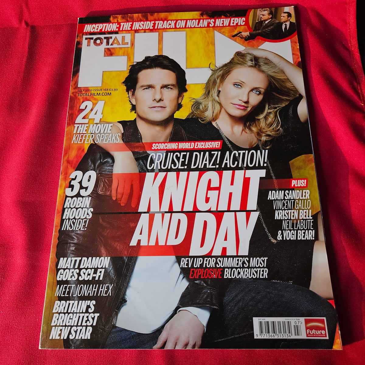 Total Film Magazine July 2010 Issue 168 Tom Cruise Cameron Diaz Knight and Day SKU 1489