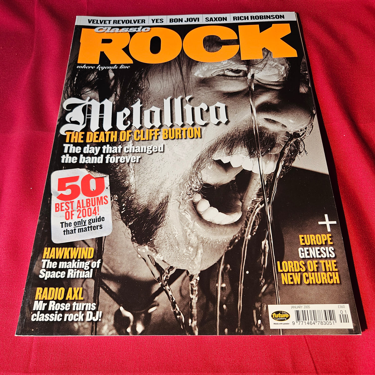 Classic Rock Magazine January 2005 Metallica Cliff Burton Hawkwind (1498)