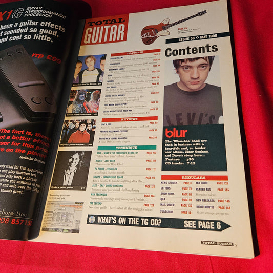 Total Guitar Magazine May 1999 Issue 56 Blur Graham Coxon REM Nick Drake Mogwai (1499)