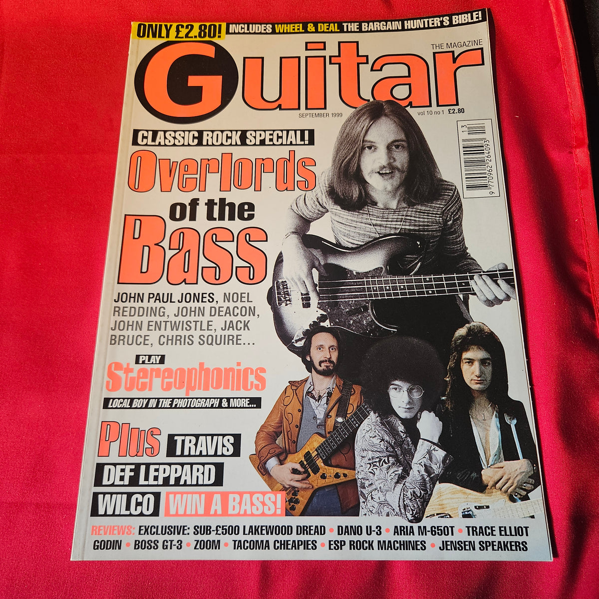 Guitar Magazine September 1999 Vol 10 No 1 Overlords of the Bass Classic Rock (1502)