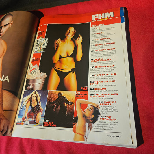 FHM Magazine April 2002 Shakira Susie Amy Angelica Bridges Schwarzenegger (1503)