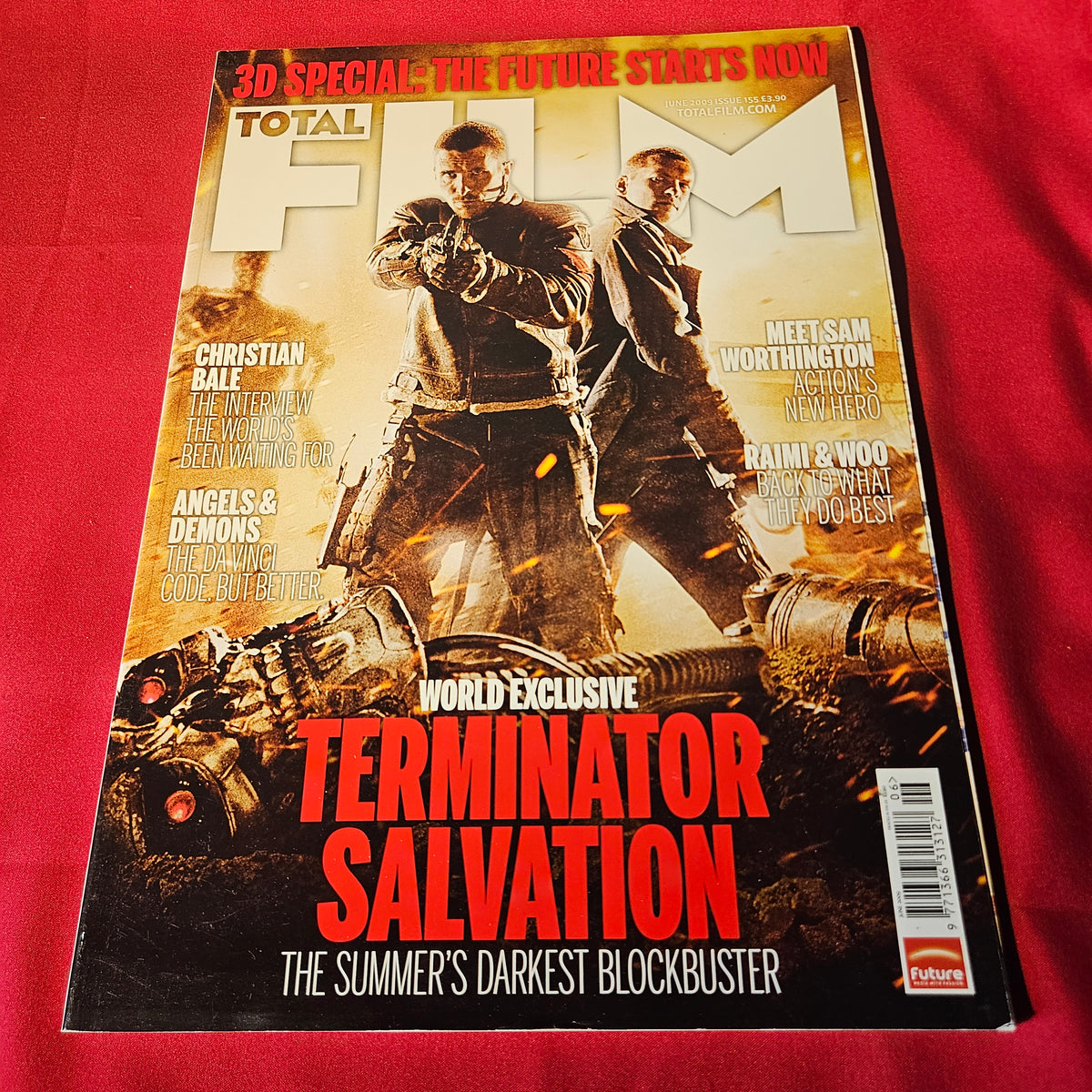 Total Film Magazine June 2009 Issue 155 Terminator Salvation Christian Bale Sam Worthington (1505)