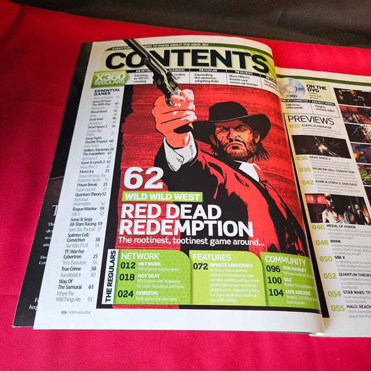 X360 Magazine Issue 55 Red Dead Redemption Xbox 360 Aliens vs Predator SKU 1509