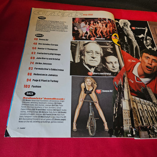 Loaded Magazine May 1998 Ulrika Jonsson Donna Air Hunter S Thompson Eddie Irvine SKU 1510