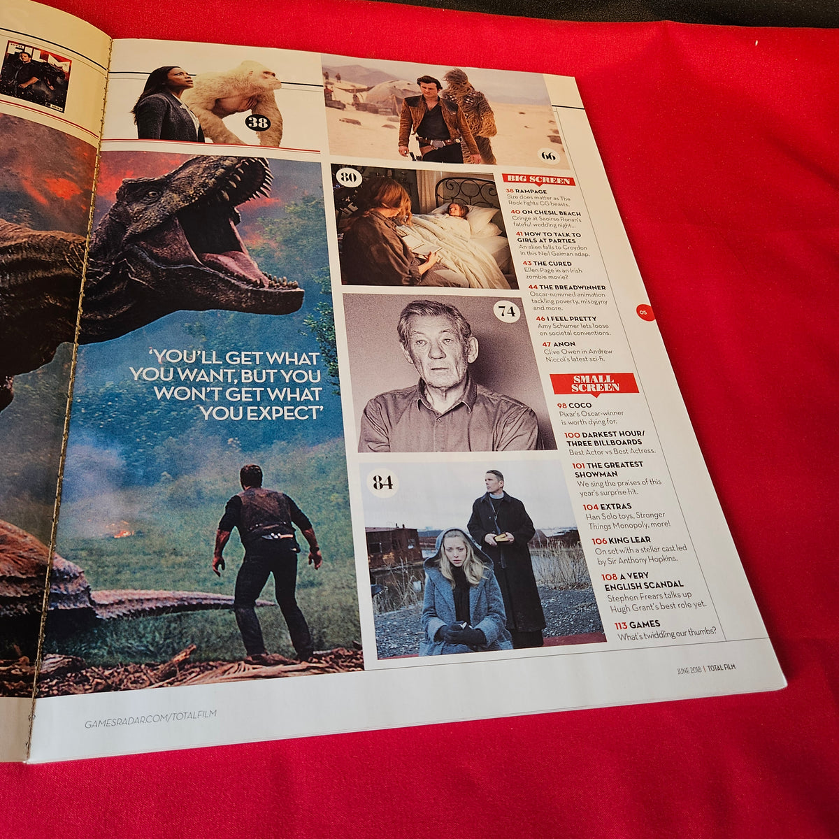 Total Film Magazine June 2018 #272 Chris Pratt Jurassic World Fallen Kingdom SKU 1511