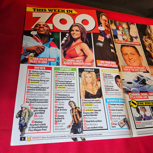 Zoo Magazine 6-12 February 2009 Issue 257 Hannah Owens Cheryl Cole SKU 1512