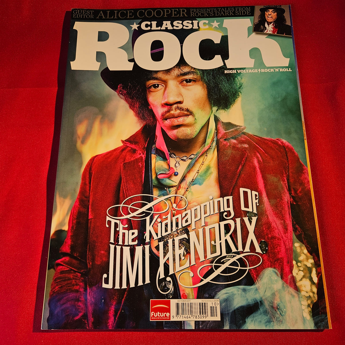 Classic Rock Magazine October 2011 Jimi Hendrix Alice Cooper Rock Legends SKU 1513