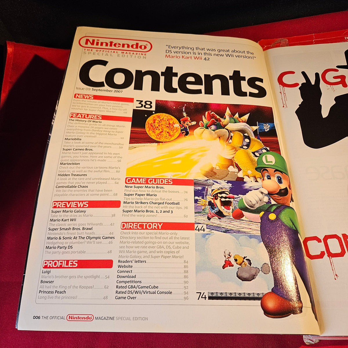 Official Nintendo Magazine September 2007 Mario Collector's Edition Special SKU 1516