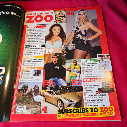 Zoo Magazine 8-14 October 2010 Rosie Huntington-Whiteley Emma Watson SKU 1519