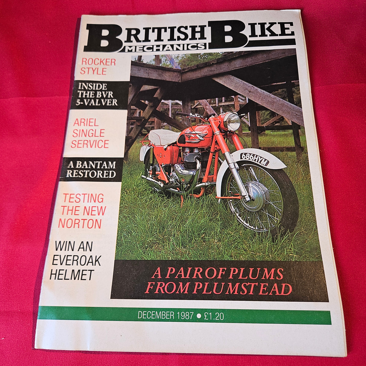 British Bike Mechanics Magazine December 1987 Norton Ariel Bantam Plumstead SKU 1523