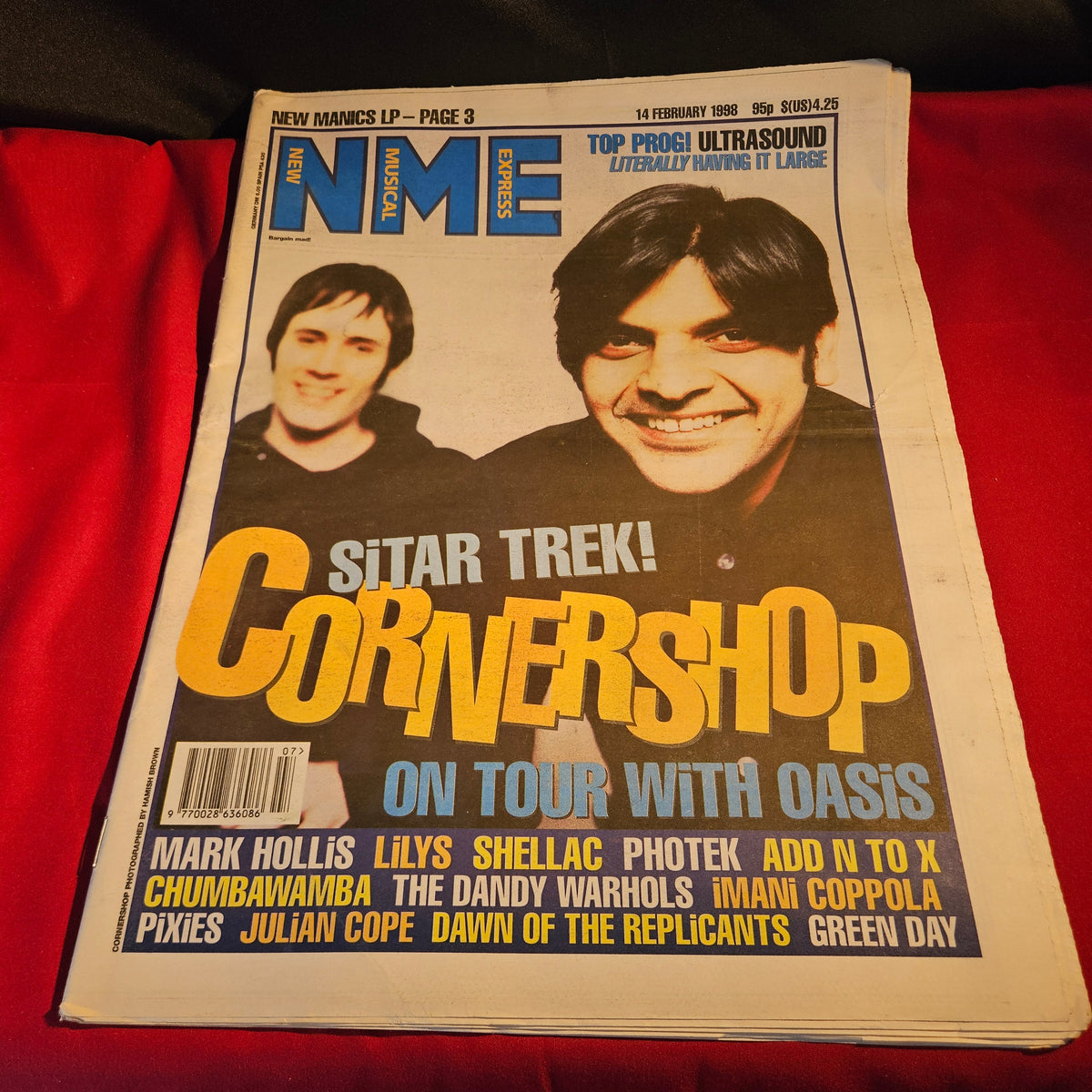 NME Magazine 14 February 1998 Cornershop Oasis Manic Street Preachers Green Day NP006