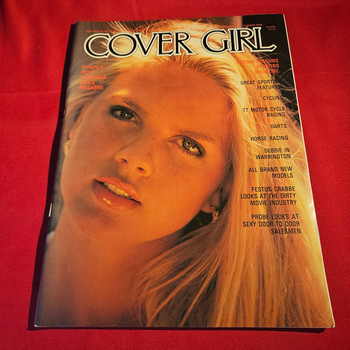 Cover Girl Magazine December 1979 Vol 1 No 9 Vintage Glamour Sporting Girls SKU 1535