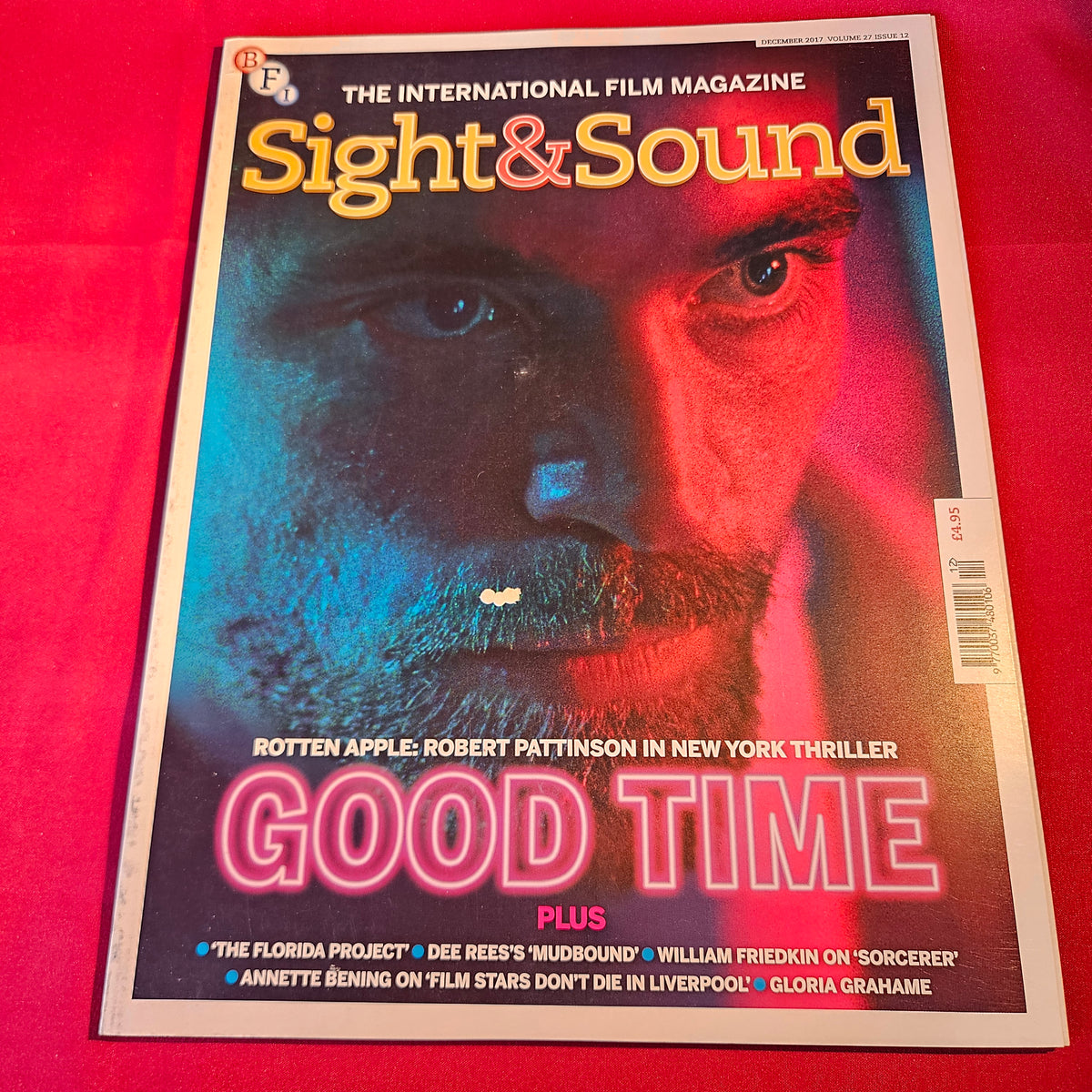 Sight & Sound Magazine December 2017 Robert Pattinson Good Time SKU 1536