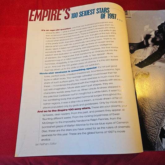 Empire Magazine 100 Sexiest Movie Stars 1997 Ralph Fiennes Cameron Diaz SKU 1539