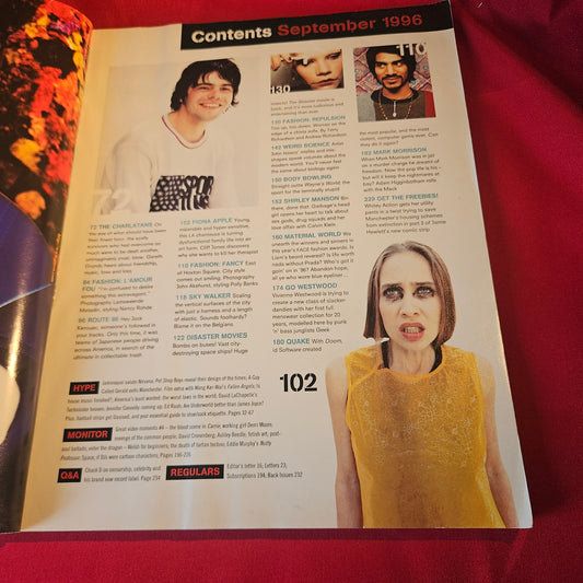 The Face Magazine September 1996 No 96 The Charlatans Tim Burgess SKU 1543