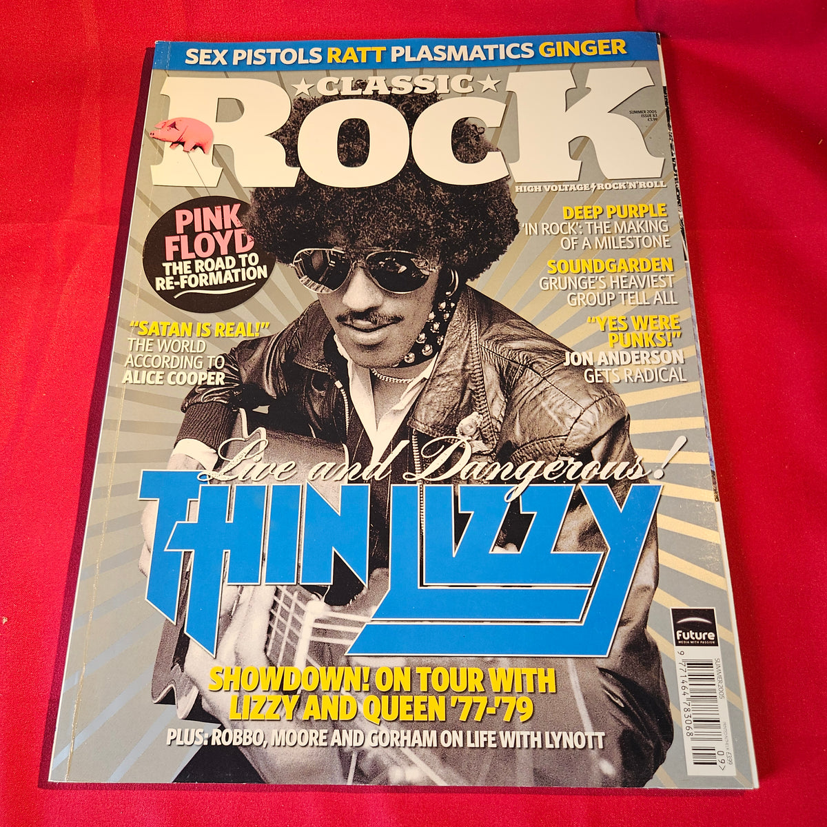 Classic Rock Magazine Summer 2005 Thin Lizzy Phil Lynott Pink Floyd Deep Purple SKU 1547