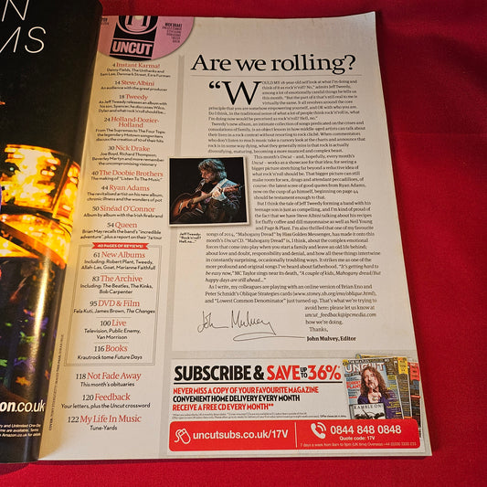 Uncut Magazine October 2014 Nick Drake Queen Ryan Adams Jeff Tweedy SKU 1549
