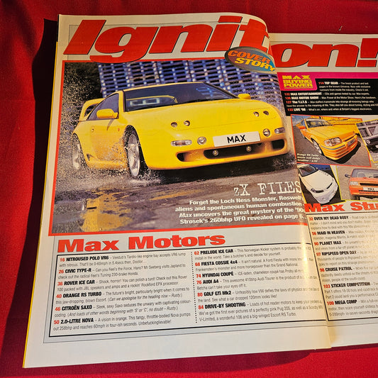 Max Power Magazine September 1998 Issue 65 260bhp Nova Nitrous Polo Mk2 Golf SKU 1553