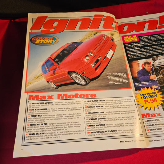 Max Power Magazine February 1997 VW Golf VR6 BMW M3 Renault 5 GT Turbo SKU 1553