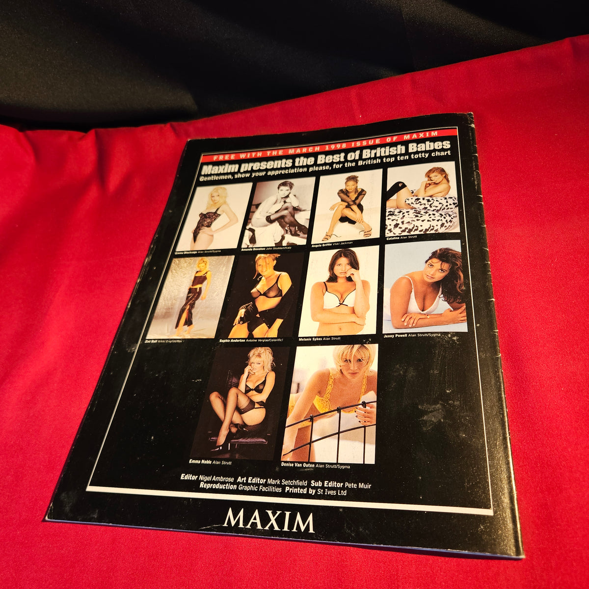 Maxim Magazine Best Of British Babes Special Collectors Edition March 1998 SKU 1561