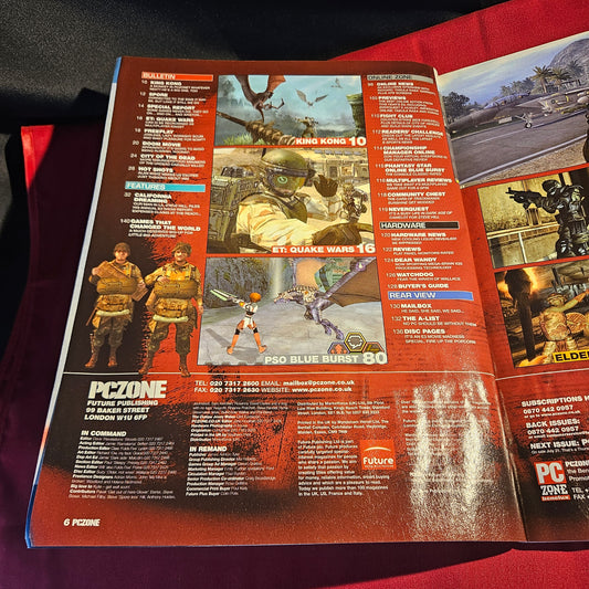 PC Zone Magazine August 2005 Issue 157 Battlefield 2 GTA San Andreas SKU 1572