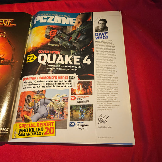 PC Zone Magazine October 2005 Issue 159 Quake 4 Oblivion F.E.A.R. SKU 1572
