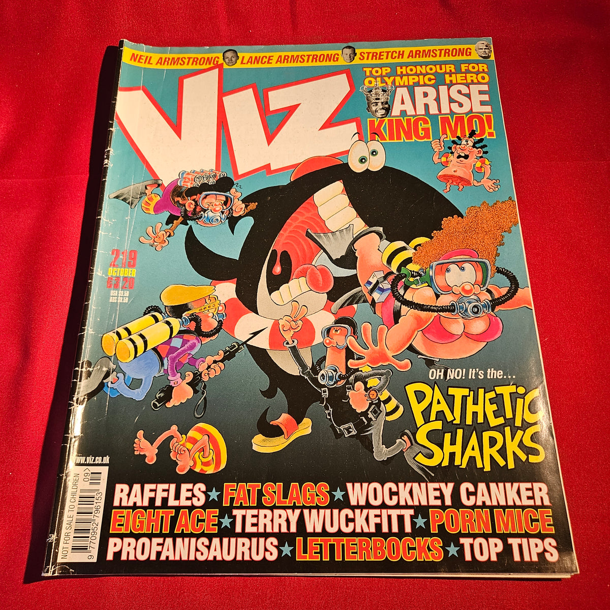 Viz Magazine October 2012 Issue 219 Pathetic Sharks Eight Ace SKU 1574