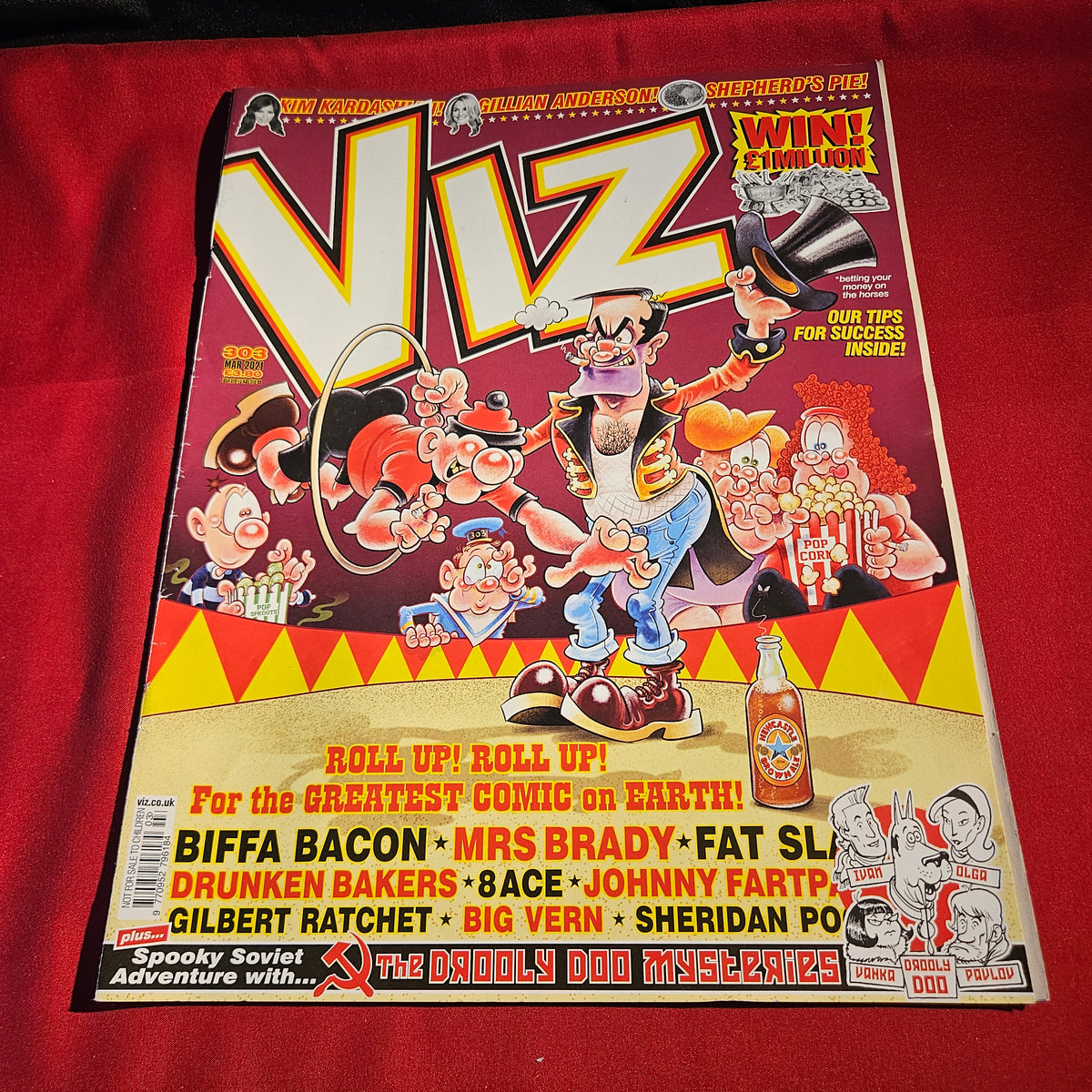 Viz Magazine March 2021 Issue 303 Biffa Bacon Mrs Brady Big Vern SKU 1574