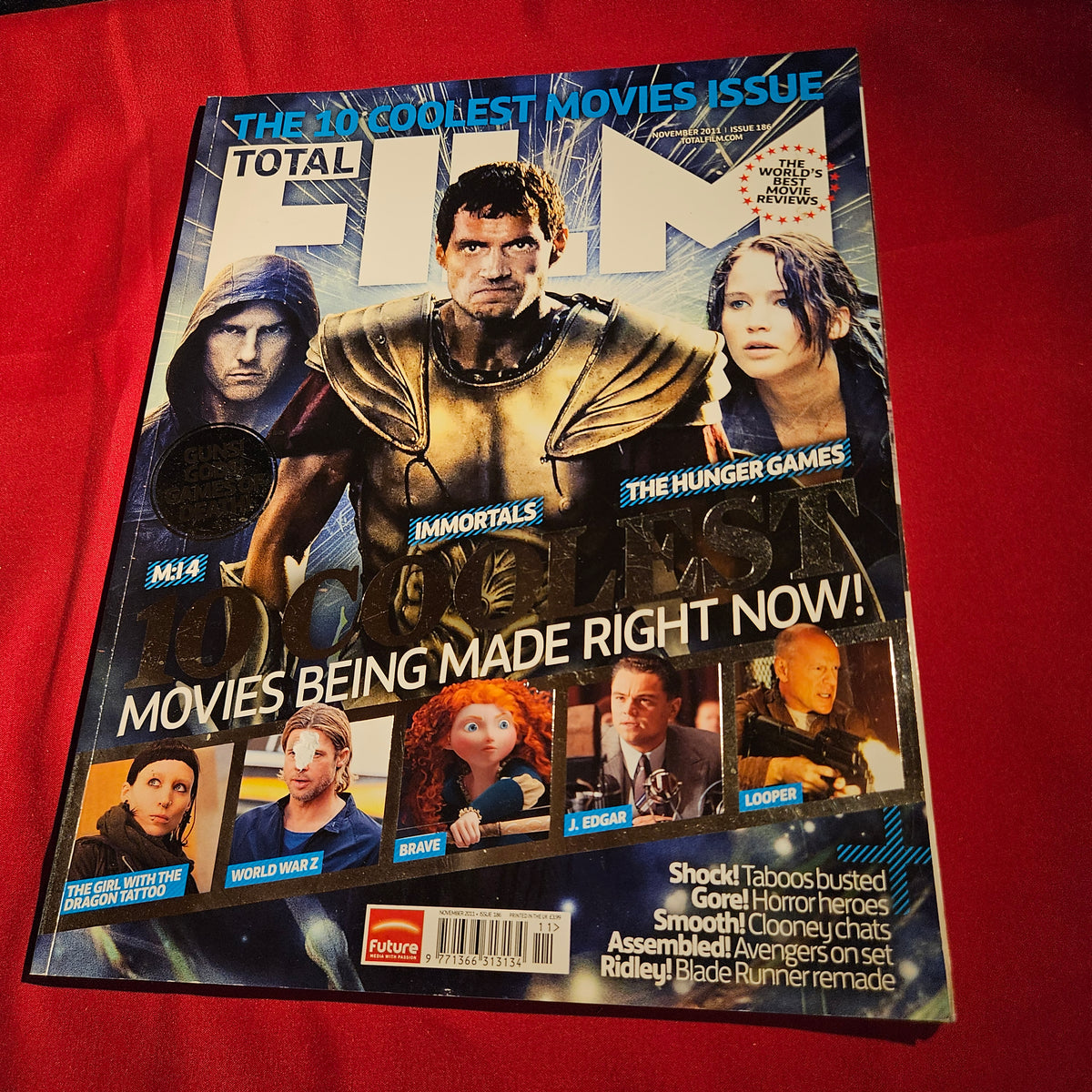 Total Film Magazine November 2011 Issue 186 Immortals Hunger Games M:I4 SKU 1581