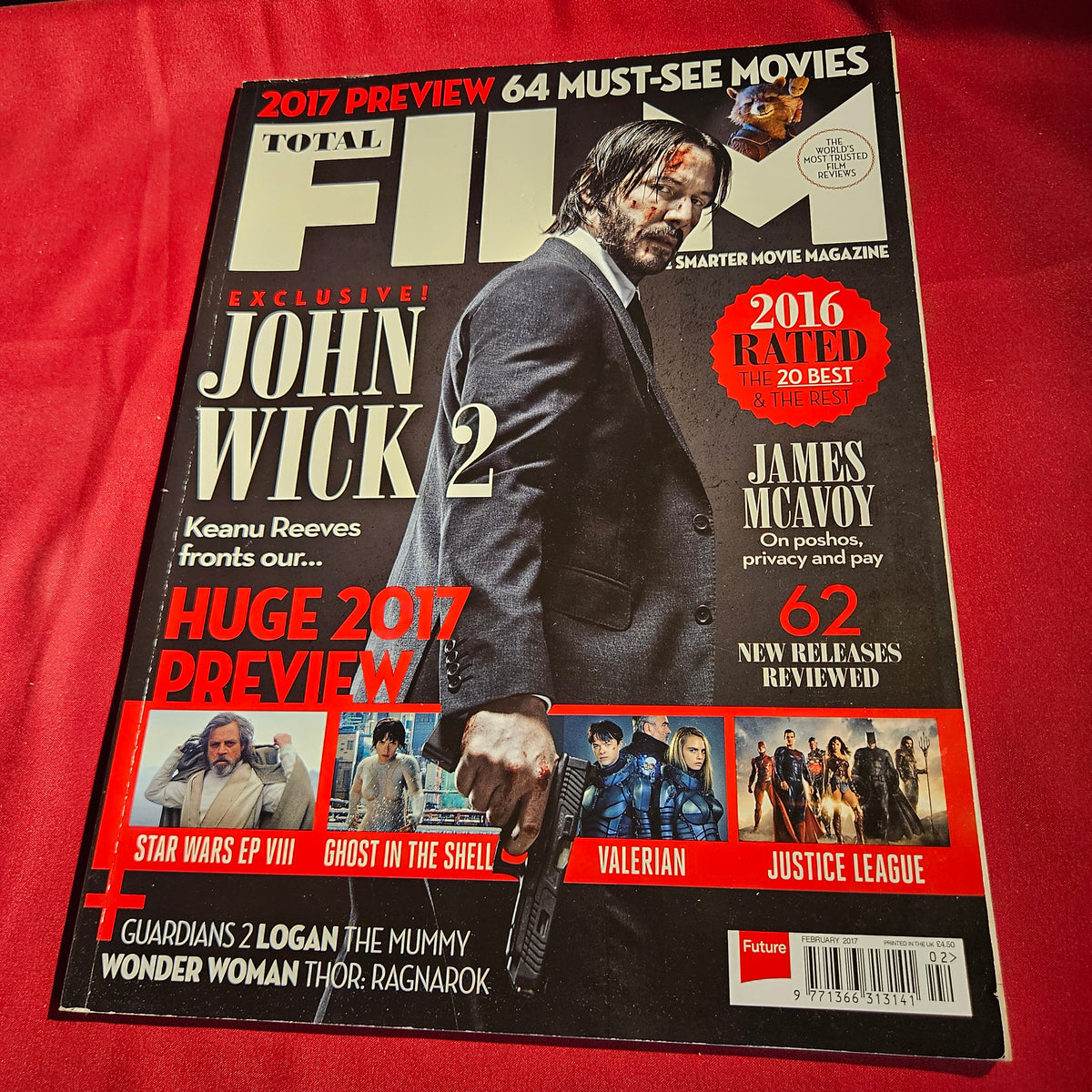 Total Film Magazine February 2017 John Wick 2 Keanu Reeves Star Wars SKU 1581
