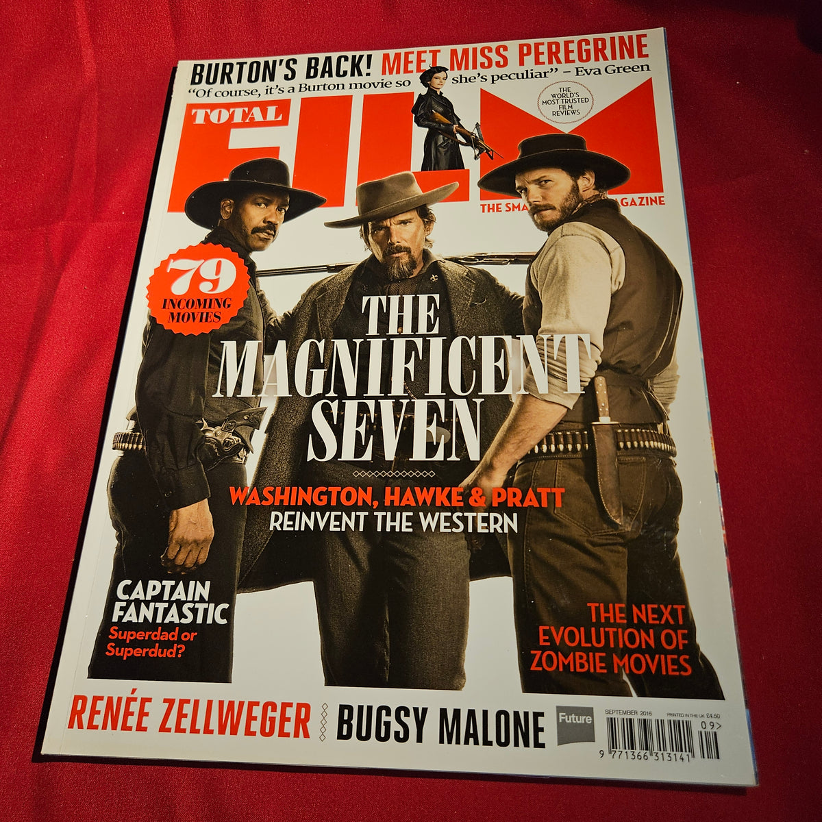 Total Film Magazine September 2016 Magnificent Seven Denzel Washington SKU 1581