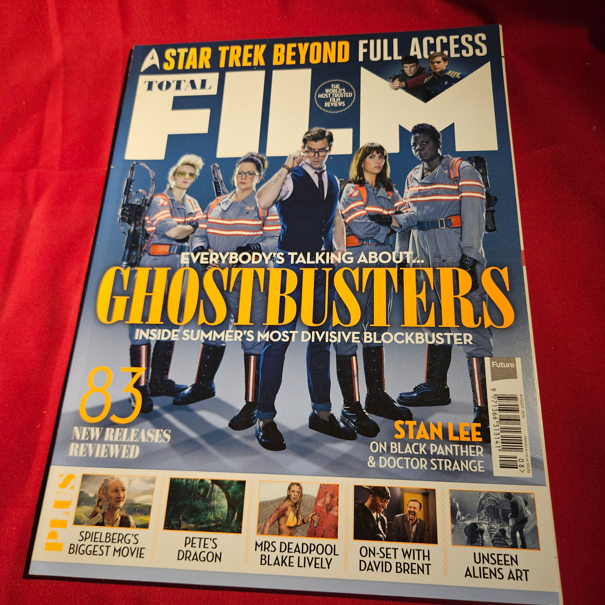 Total Film Magazine August 2016 Ghostbusters Star Trek Beyond Stan Lee SKU 1581