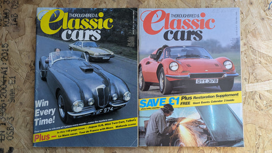 6x Classic Cars Magazines 1984 Bundle/Job Lot (0003) MGA Twin Cam Lago-Talbot Ford T-Bird