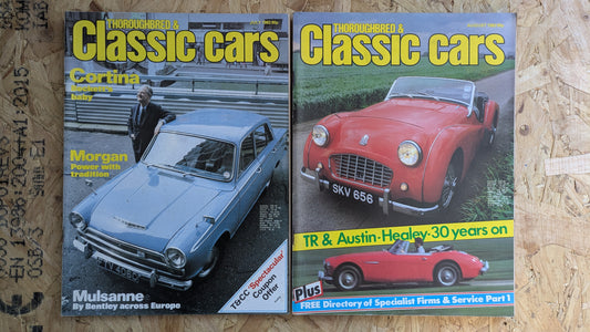 6x Classic Cars Magazines 1983 Bundle/Job Lot (0005) Austin-Healey Morgan Cortina McLaren Alfa Romeo TZ