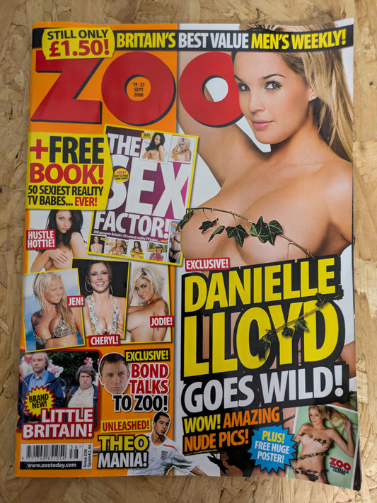ZOO Magazine 19-25 September 2008 (1001) Danielle Lloyd POSTER Jessica Jane Clement