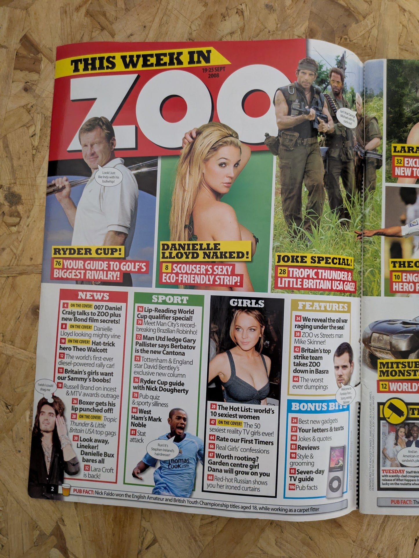 ZOO Magazine 19-25 September 2008 (1001) Danielle Lloyd POSTER Jessica Jane Clement