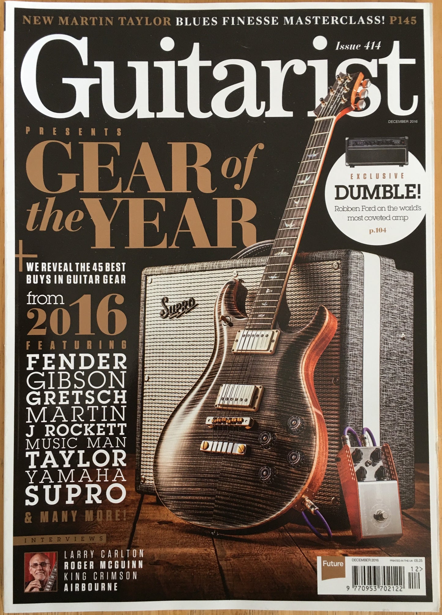 Guitarist Magazine December 2016 No.414 (Rare)(135) Larry Carlton Roger McGuinn