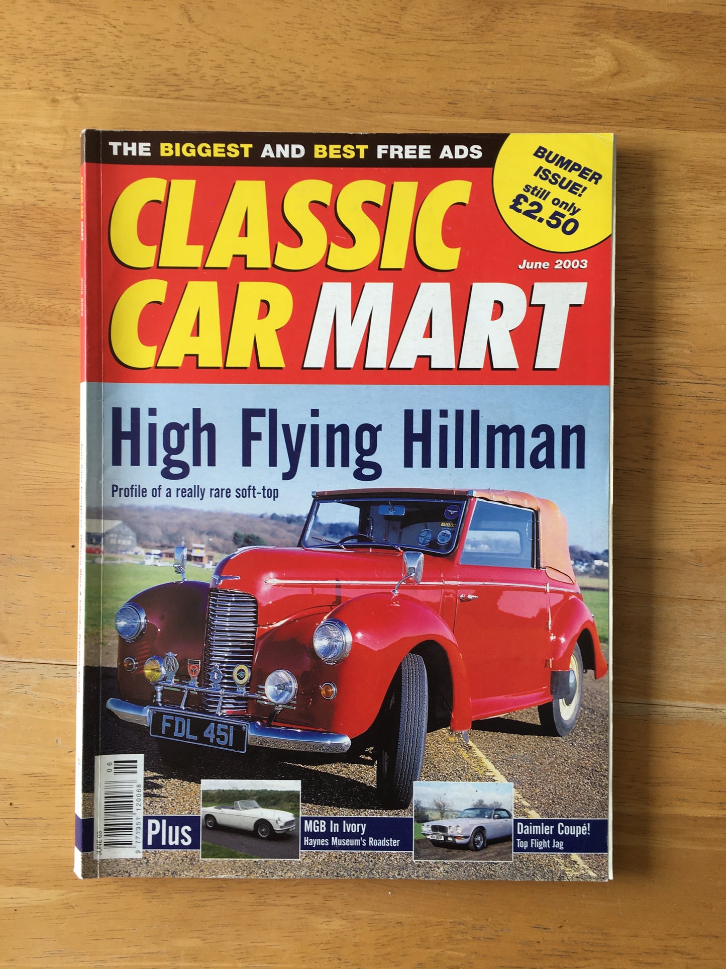 Classic Car Mart Magazine June 2003 (151) Flying HIllman Daimler Coupe