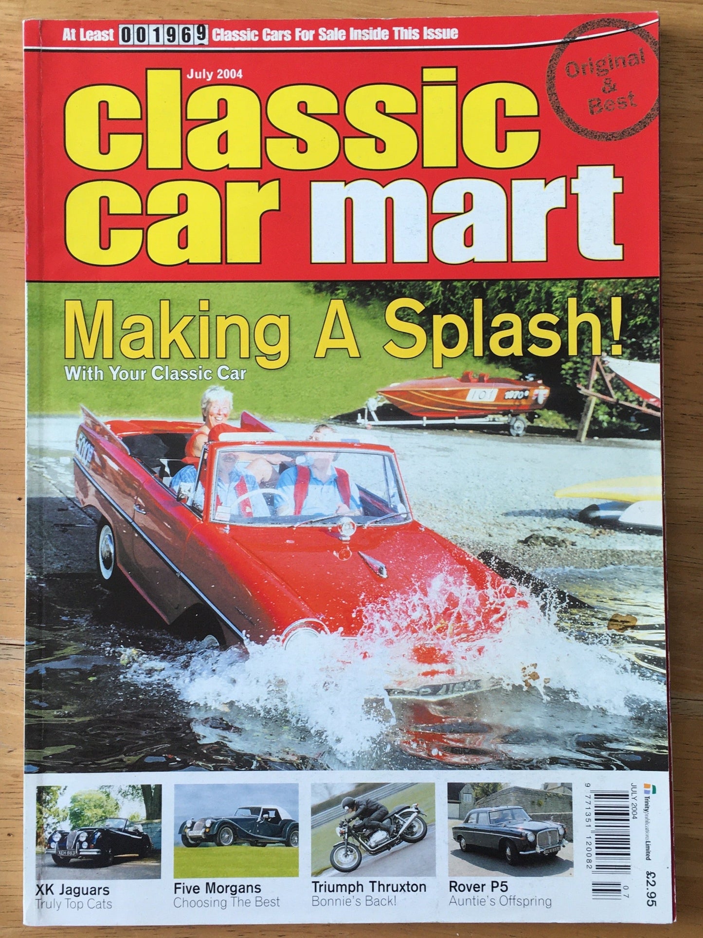 Classic Car Mart Magazine July 2004 (151) Xk Jaguars Rover P5 Morgans