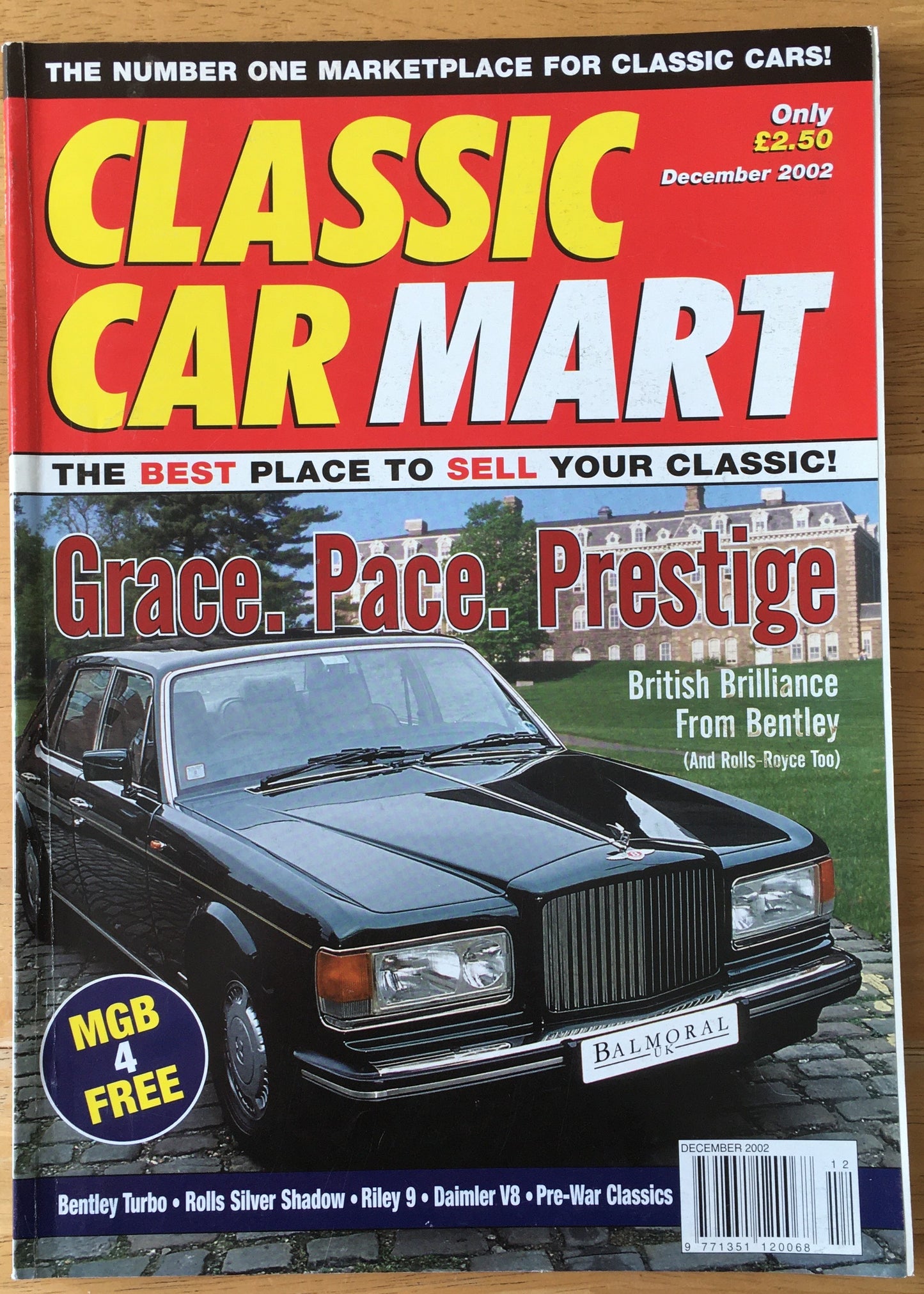 Classic Car Mart Magazine December 2002 (152) Bentley Roll-Royce Silver Shadow