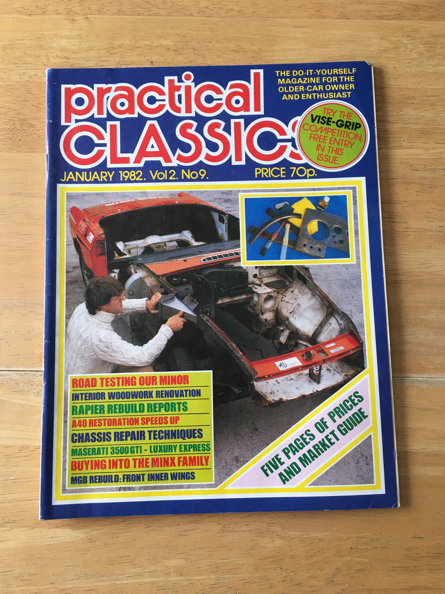 Practical Classics Magazine January 1982 (162) A40 Maserati 3500 GTI MGB
