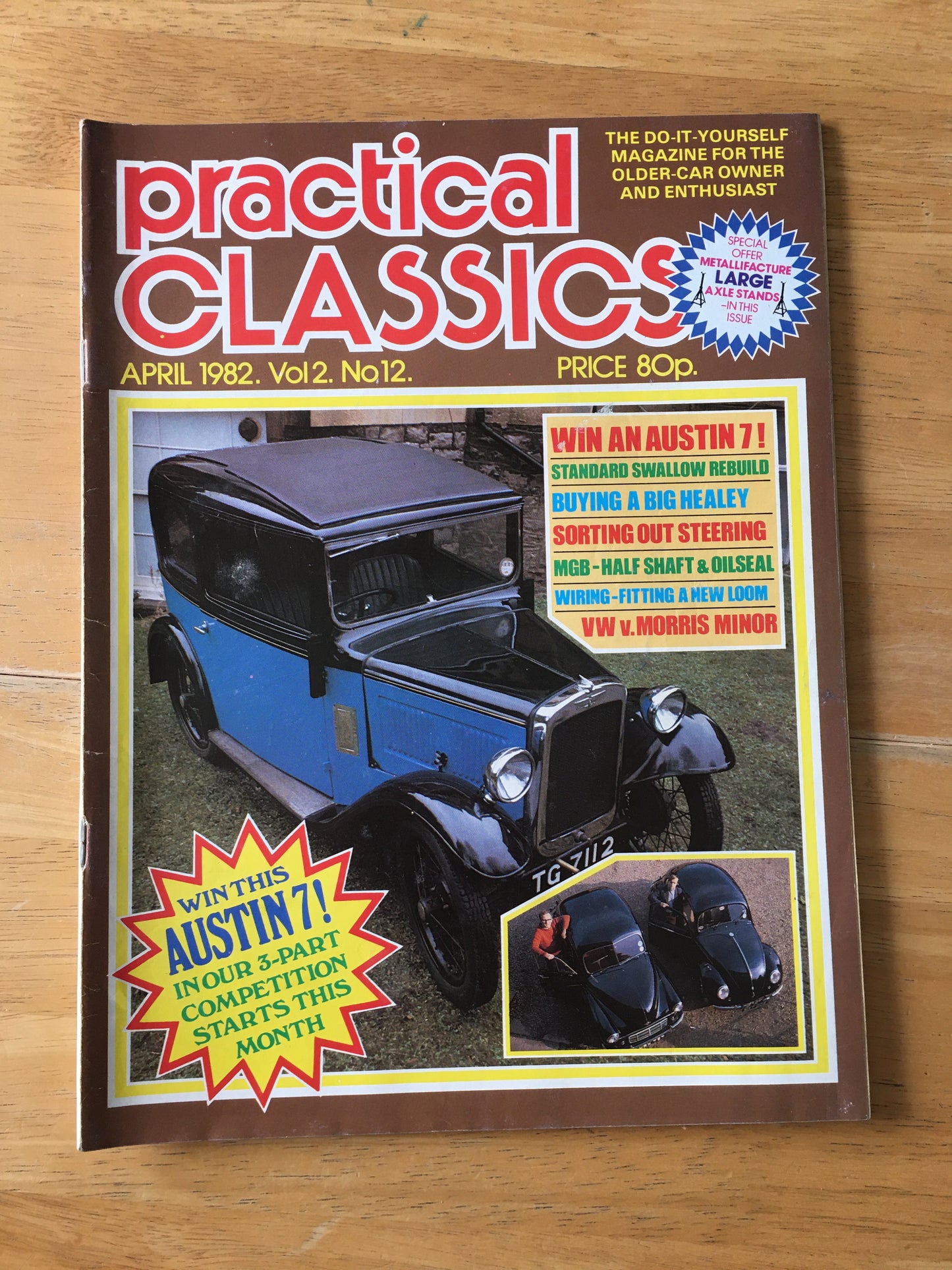 Practical Classics Magazine April 1982 (162) Austin 7 Healey MGB