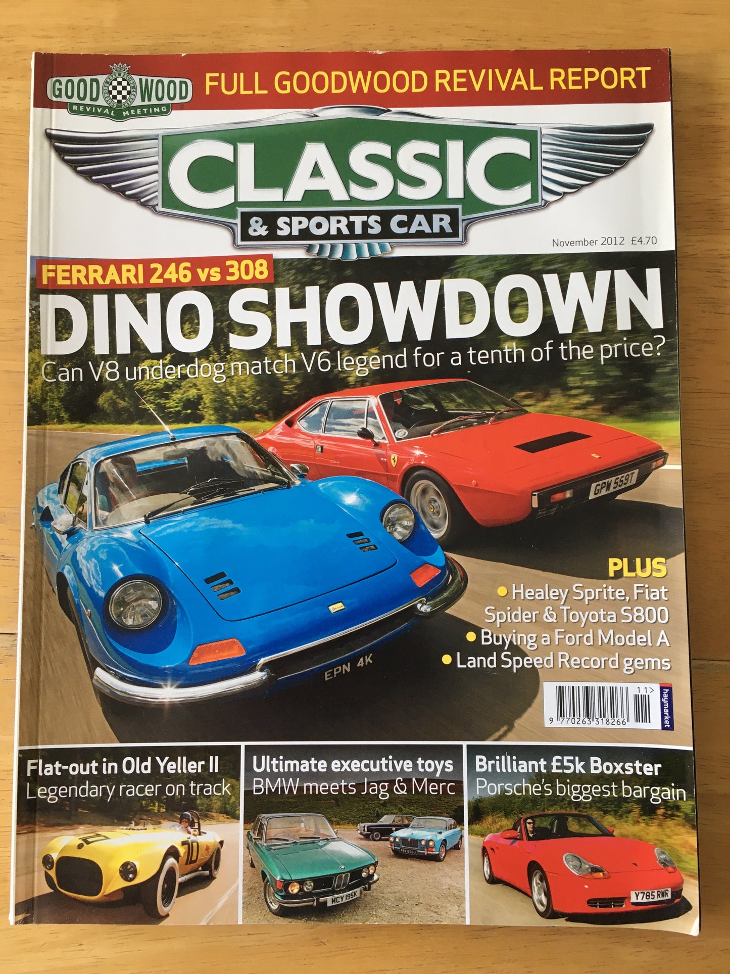 Classic & Sports Cars Magazine November 2012 (188) Ferrari 246 vs 308 Healey Sprite Yeller 2